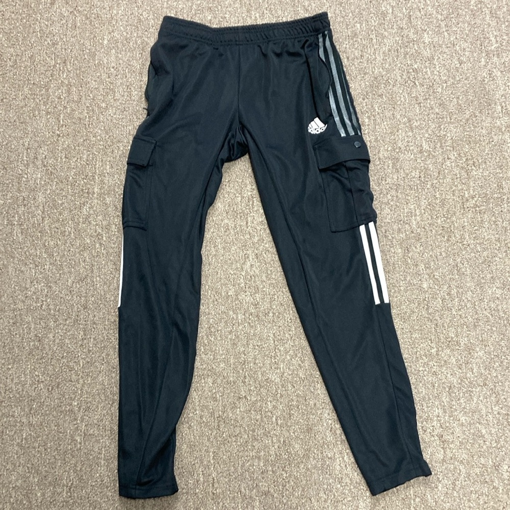 Adidas Tiro Cargo Pocket Soccer Pants Joggers Black/White Medium